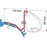 Fiamma F35 Adapter Kit Ford Custom For L2 98655Z035 - Fiamma wall installation adapters enabling secure awning mounting across different vehicle types - My Fiamma