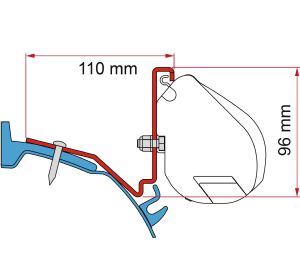 Fiamma F35 Adapter Kit Ford Custom For L2 98655Z035 - Fiamma wall installation adapters enabling secure awning mounting across different vehicle types - My Fiamma