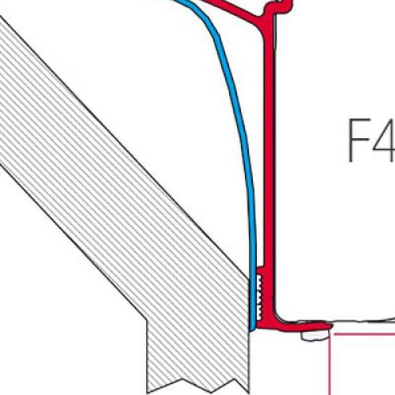 Fiamma Kit for Laika Rexoslne-Ecovip 07 (98655-418) - Fiamma wall installation adapters enabling secure awning mounting across different vehicle types - My Fiamma
