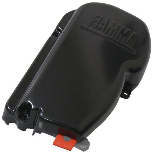 Fiamma F45S Black Left Hand End Cap 98673H001 - Fiamma wall installation adapters enabling secure awning mounting across different vehicle types - My Fiamma