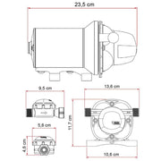 FIAMMA NEW AQUA F 12V 8 LITRE PRESSURISED WATER PUMP caravan motorhome camper - Fiamma wall installation adapters enabling secure awning mounting across different vehicle types - My Fiamma