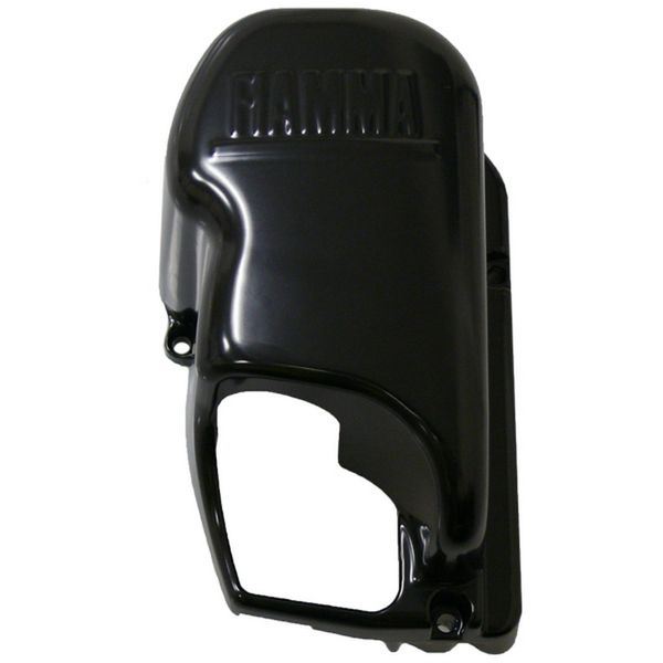 Fiamma F45S Black Right Hand End Cap 98673H401 - Fiamma wall installation adapters enabling secure awning mounting across different vehicle types - My Fiamma