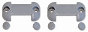 Fiamma Fix Organizer Wall Hooks - Pair - Grey - For Pack Organizer Panels - Fiamma organisers for caravans and motorhomes helping keep living spaces tidy, accessible and efficiently arranged - My Fiamma