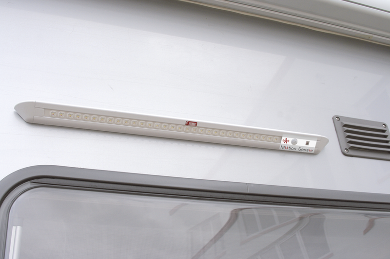 Fiamma LED Sensor Door Light - Motion-Activated Exterior Light - 12V, 31 LED, 6500K, IP54 - Fiamma outdoor and garage LED lighting offering durable, low-consumption visibility for travel and storage spaces - My Fiamma