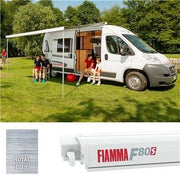 Fiamma F80S Polar White 29M Royal Blue 07830A01Q - Fiamma wall installation adapters enabling secure awning mounting across different vehicle types - My Fiamma