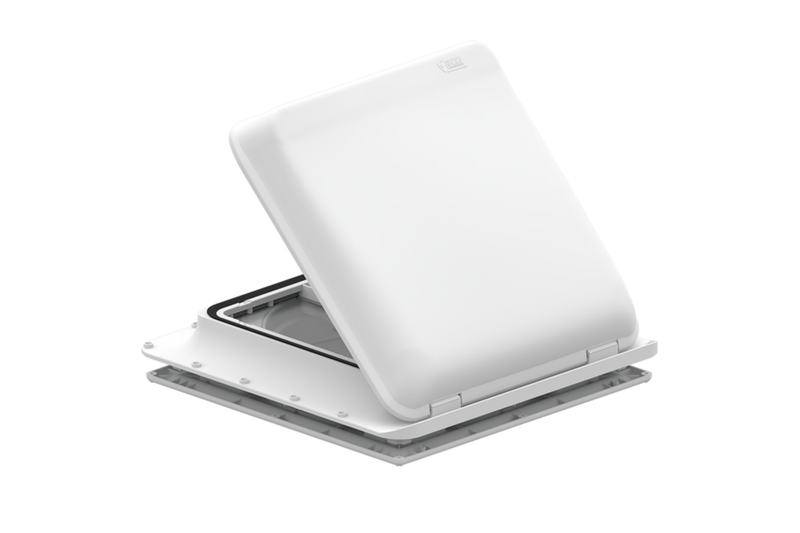 Fiamma Turbo-Vent - 12V Roof Vent Fan - 40x40 cm - Crystal - Variable Speed - Fiamma rooflights for caravans and motorhomes delivering natural light, ventilation and weatherproof roof openings - My Fiamma