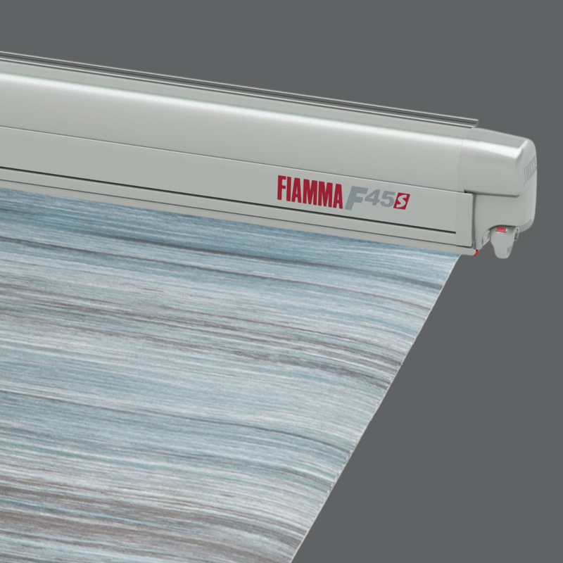 F45s 450 Wall Installation Awning - Fiamma wall-mounted awnings for caravans and motorhomes providing shade and sheltered outdoor space - My Fiamma