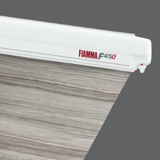 F45s 450 Wall Installation Awning - Fiamma wall-mounted awnings for caravans and motorhomes providing shade and sheltered outdoor space - My Fiamma
