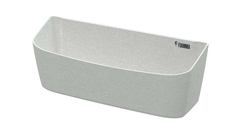 Fiamma Pocket Plus L - Large Wall Storage Pocket - Grey - 38x11.5x14 cm - Fiamma organisers for caravans and motorhomes helping keep living spaces tidy, accessible and efficiently arranged - My Fiamma