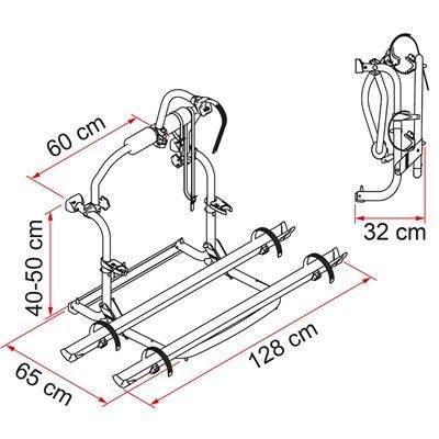 Fiamma Motorhome Carry Bike CL Black Cycle Carrier - Fiamma wall installation adapters enabling secure awning mounting across different vehicle types - My Fiamma