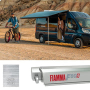 Fiamma F80s 400 Awning Titanium - Royal Grey Fabric (07832E01R) - Fiamma wall installation adapters enabling secure awning mounting across different vehicle types - My Fiamma