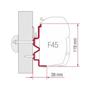 Fiamma Adapter Rapido 90DF-10-400 (98655-917) - Fiamma wall installation adapters enabling secure awning mounting across different vehicle types - My Fiamma