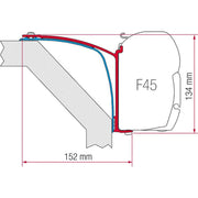 Fiamma Kit for Laika Rexoslne-Ecovip 07 (98655-418) - Fiamma wall installation adapters enabling secure awning mounting across different vehicle types - My Fiamma