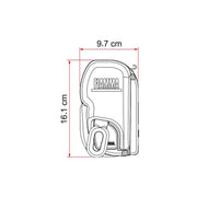 Fiamma ZIP 300 Privacy Room Large (08365A01-) - Fiamma wall installation adapters enabling secure awning mounting across different vehicle types - My Fiamma