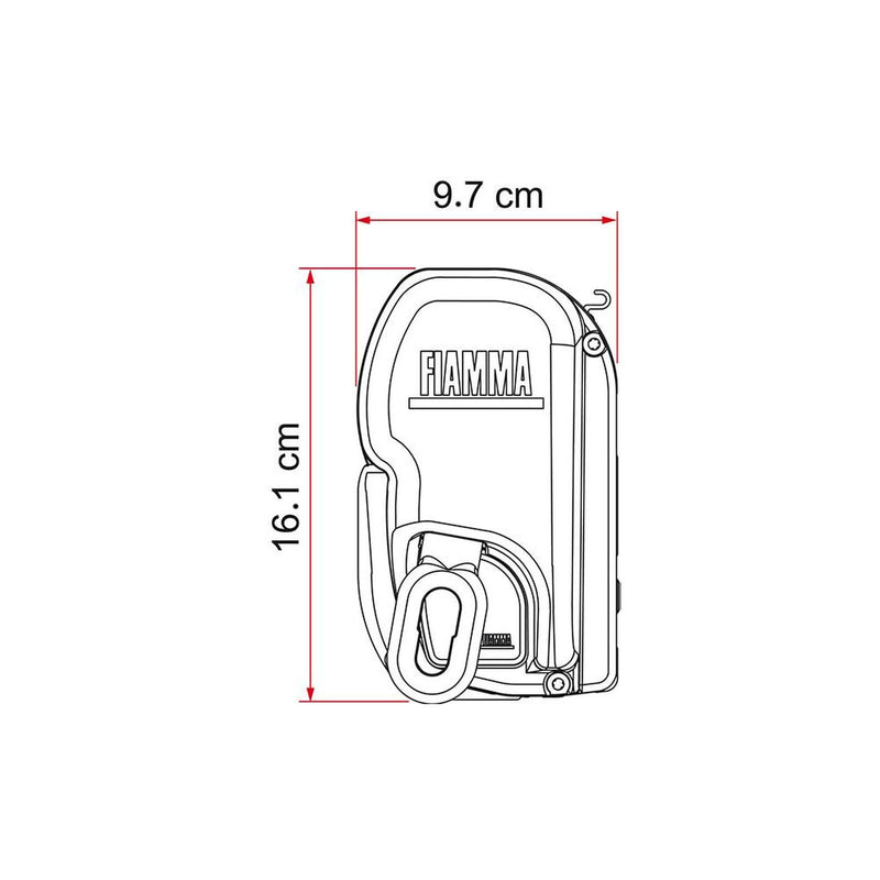Fiamma ZIP 300 Privacy Room Large (08365A01-) - Fiamma wall installation adapters enabling secure awning mounting across different vehicle types - My Fiamma
