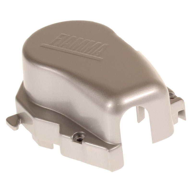 Fiamma F65s Left Hand End Cap Titanium (98655-329) - Fiamma wall installation adapters enabling secure awning mounting across different vehicle types - My Fiamma