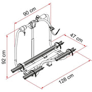 Fiamma Caravan Active A Frame 2 3 Carry Bike Bicycle Cycle Rack Carrier - Fiamma wall installation adapters enabling secure awning mounting across different vehicle types - My Fiamma