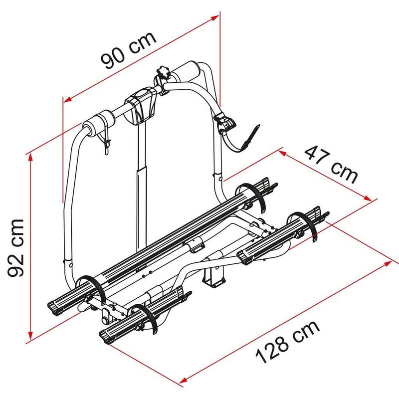 Fiamma Caravan Active A Frame 2 3 Carry Bike Bicycle Cycle Rack Carrier - Fiamma wall installation adapters enabling secure awning mounting across different vehicle types - My Fiamma