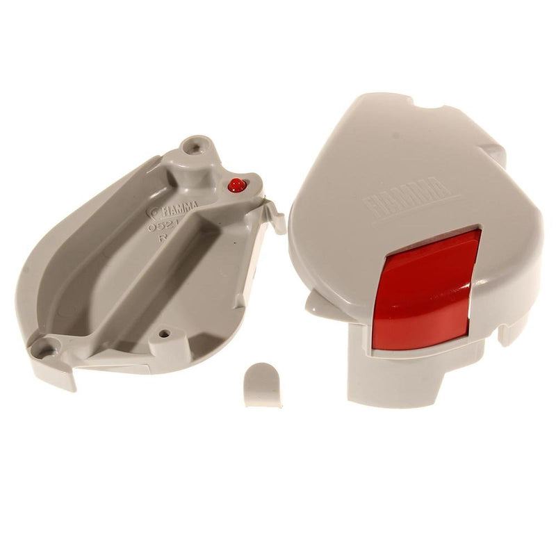 Fiamma F35pro Right Hand End Cap Titanium (98670-07A) - Fiamma wall installation adapters enabling secure awning mounting across different vehicle types - My Fiamma