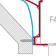 Fiamma Kit for Laika Ecovip (98655-467) - Fiamma wall installation adapters enabling secure awning mounting across different vehicle types - My Fiamma