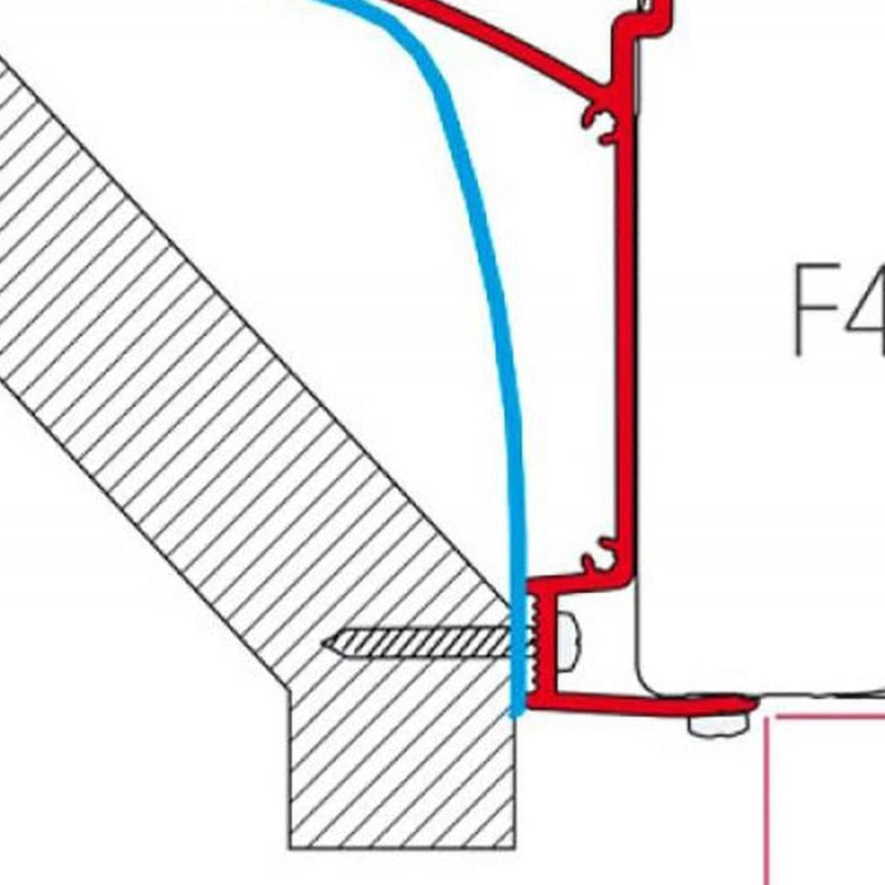 Fiamma Kit for Laika Ecovip (98655-467) - Fiamma wall installation adapters enabling secure awning mounting across different vehicle types - My Fiamma