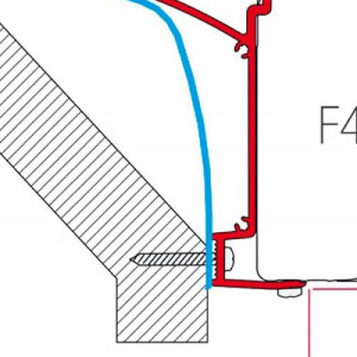 Fiamma Kit for Laika Ecovip (98655-467) - Fiamma wall installation adapters enabling secure awning mounting across different vehicle types - My Fiamma