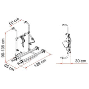 Fiamma Carry-Bike Pro for Hymer/Dethleffs (02093A64B) - Fiamma wall installation adapters enabling secure awning mounting across different vehicle types - My Fiamma