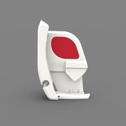 Fiamma Right Lead Bar End Cap F45S Polar White 98655-557 - Fiamma wall installation adapters enabling secure awning mounting across different vehicle types - My Fiamma