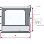 Fiamma Side W Pro Van F43 300 (08980A01-) - Fiamma wall installation adapters enabling secure awning mounting across different vehicle types - My Fiamma