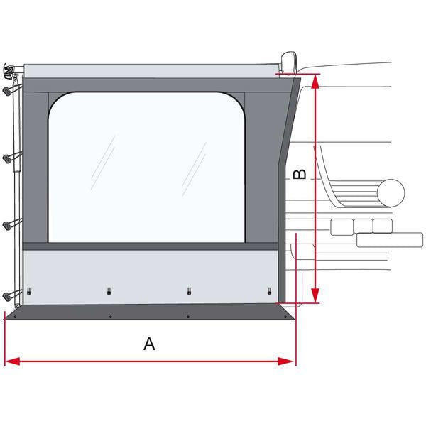 Fiamma Side W Pro Van F43 300 (08980A01-) - Fiamma wall installation adapters enabling secure awning mounting across different vehicle types - My Fiamma