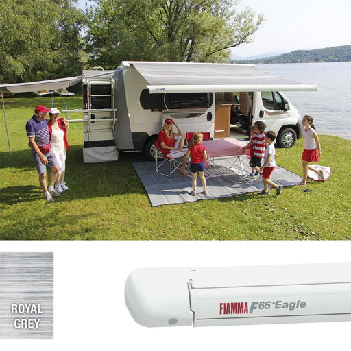 Fiamma F65eagle Ducato 369 Awning - Polar White (08540G01R) 12V Auto Winch Roof Mounted - Fiamma wall installation adapters enabling secure awning mounting across different vehicle types - My Fiamma