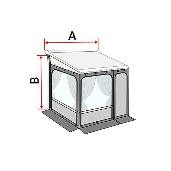Fiamma Privacy Room Light Weight 300 - Large 08765B01- - Fiamma wall installation adapters enabling secure awning mounting across different vehicle types - My Fiamma