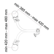 Fiamma Bike-Block Pro S 3 Aluminium (08831B01-) - Fiamma wall installation adapters enabling secure awning mounting across different vehicle types - My Fiamma