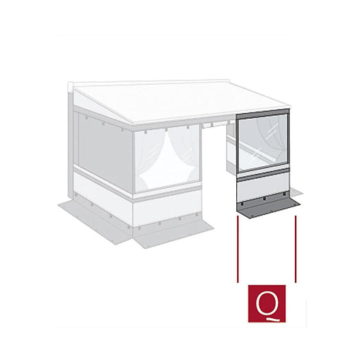 Fiamma Privacy Room Light Front Panel 125 (08766E01-) - Fiamma wall installation adapters enabling secure awning mounting across different vehicle types - My Fiamma