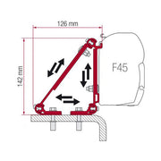 Fiamma F45 Adapter Kit Multi 98655-011 - Fiamma wall installation adapters enabling secure awning mounting across different vehicle types - My Fiamma