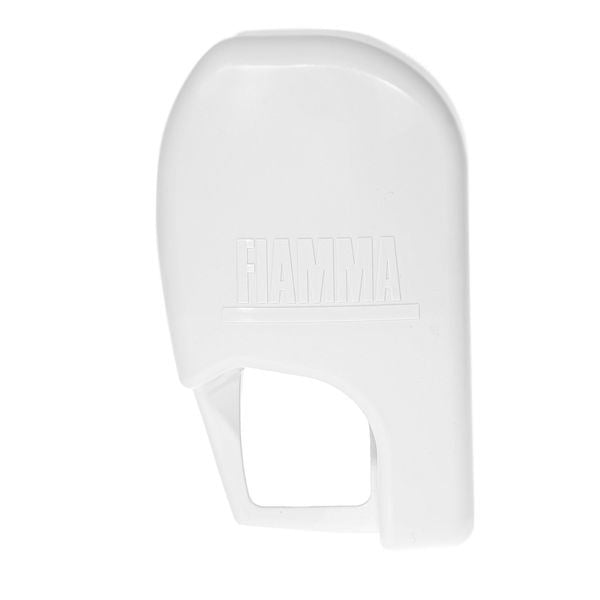 Fiamma F45TiL Right Hand End Cap White (98655-225) - Fiamma wall installation adapters enabling secure awning mounting across different vehicle types - My Fiamma