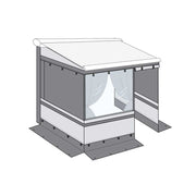 Fiamma Privacy Room Light F80 300 H245-280 (08837B01-) - Fiamma wall installation adapters enabling secure awning mounting across different vehicle types - My Fiamma