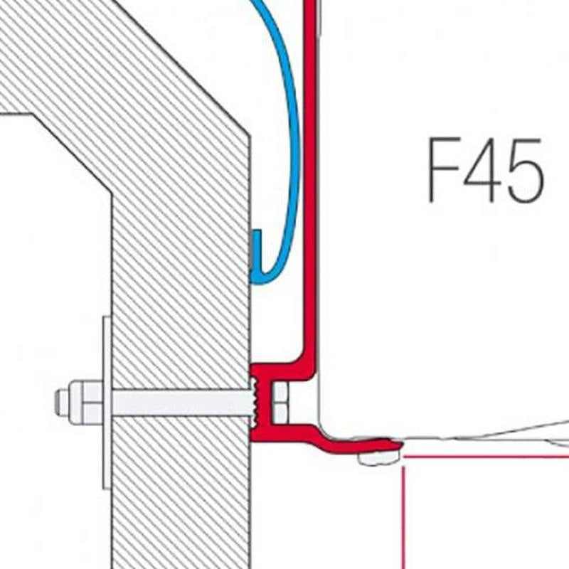 Fiamma Kit for Laika X 2008 (98655-761) - Fiamma wall installation adapters enabling secure awning mounting across different vehicle types - My Fiamma