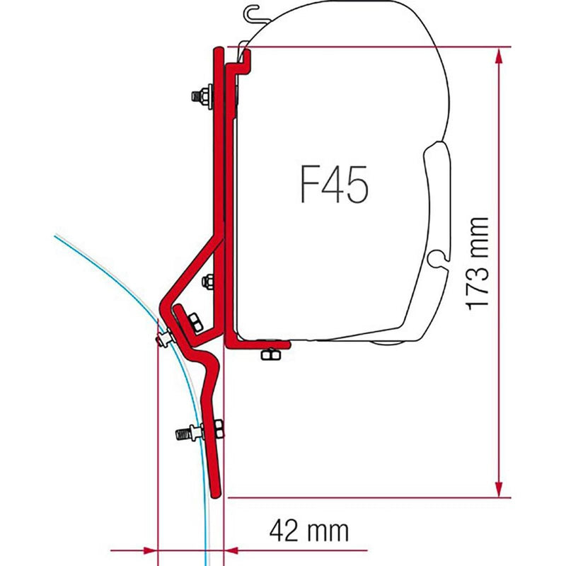 Fiamma Kit for Ducato / Master (98655-286) - Fiamma wall installation adapters enabling secure awning mounting across different vehicle types - My Fiamma