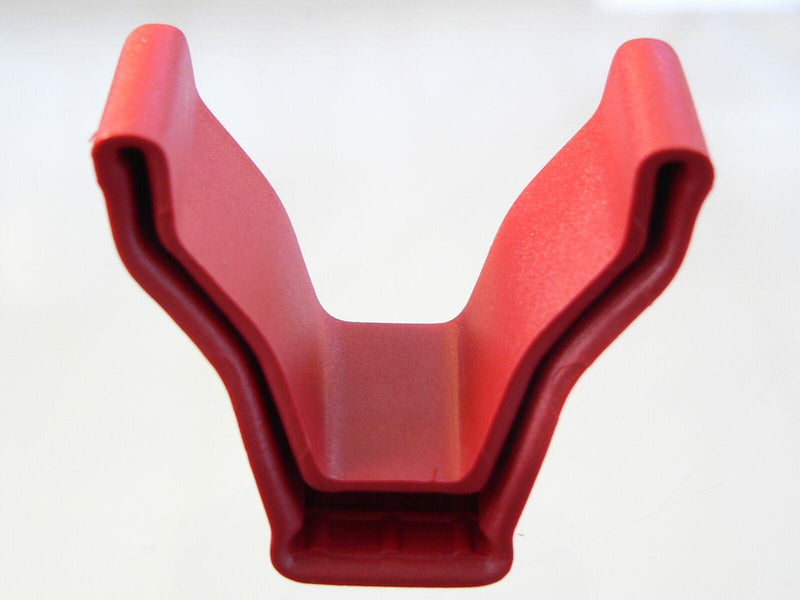 FIAMMA BIKE RACK END CAP IN RED for cycle rack rails end cap V shape 98656-079 - Fiamma wall installation adapters enabling secure awning mounting across different vehicle types - My Fiamma