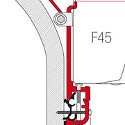Fiamma Kit for Eriba Touring (3x 8cm Brackets) - Fiamma wall installation adapters enabling secure awning mounting across different vehicle types - My Fiamma