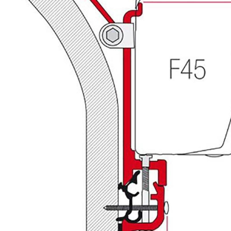 Fiamma Kit for Eriba Touring (3x 8cm Brackets) - Fiamma wall installation adapters enabling secure awning mounting across different vehicle types - My Fiamma