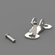 Fiamma F45/F65/F80 Left Leg Support Foot 98667-016 - Fiamma wall installation adapters enabling secure awning mounting across different vehicle types - My Fiamma