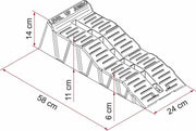 Level Up Jumbo Kit Grey - Fiamma wall installation adapters enabling secure awning mounting across different vehicle types - My Fiamma