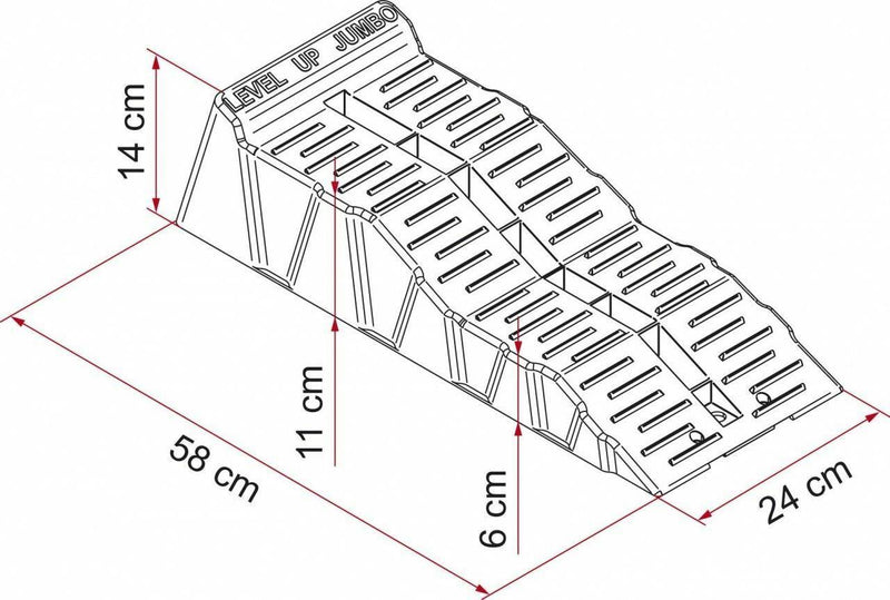 Level Up Jumbo Kit Grey - Fiamma wall installation adapters enabling secure awning mounting across different vehicle types - My Fiamma