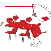 Fiamma F35 Standard Awning Mounting Bracket for Vehicle Roof Rails 98655-142 - Fiamma wall installation adapters enabling secure awning mounting across different vehicle types - My Fiamma