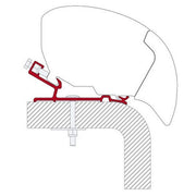Fiamma Adapter Hymer 490 (98655-938) - Fiamma wall installation adapters enabling secure awning mounting across different vehicle types - My Fiamma
