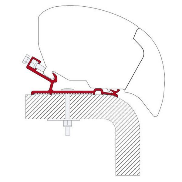 Fiamma Adapter Hymer 490 (98655-938) - Fiamma wall installation adapters enabling secure awning mounting across different vehicle types - My Fiamma
