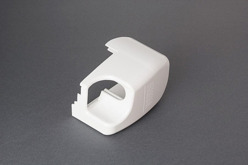 Fiamma F45Ti right hand outer end cap in polar white (98655-145) - Fiamma wall installation adapters enabling secure awning mounting across different vehicle types - My Fiamma