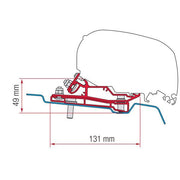 Fiamma F80/F65 Adapter Ford Transit H3 400 98655Z108 - Fiamma wall installation adapters enabling secure awning mounting across different vehicle types - My Fiamma